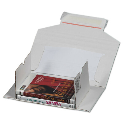 CD / DVD Versandverpackung Versandtasche Wellpappe DIN lang 1-3 Jewel Cases