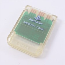 PS Memory Card CRYSTAL SCPH-1020 PS1 Playstation Official Made in Japan 2625