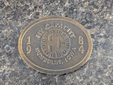 Vintage 1984 Belt Buckle Humboldt Iowa Hy-Capacity Limited Edition 1 of 100
