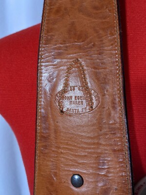 John Egenes Cerrillos Saddlery Vintage Brown Leather Work  display picture 2