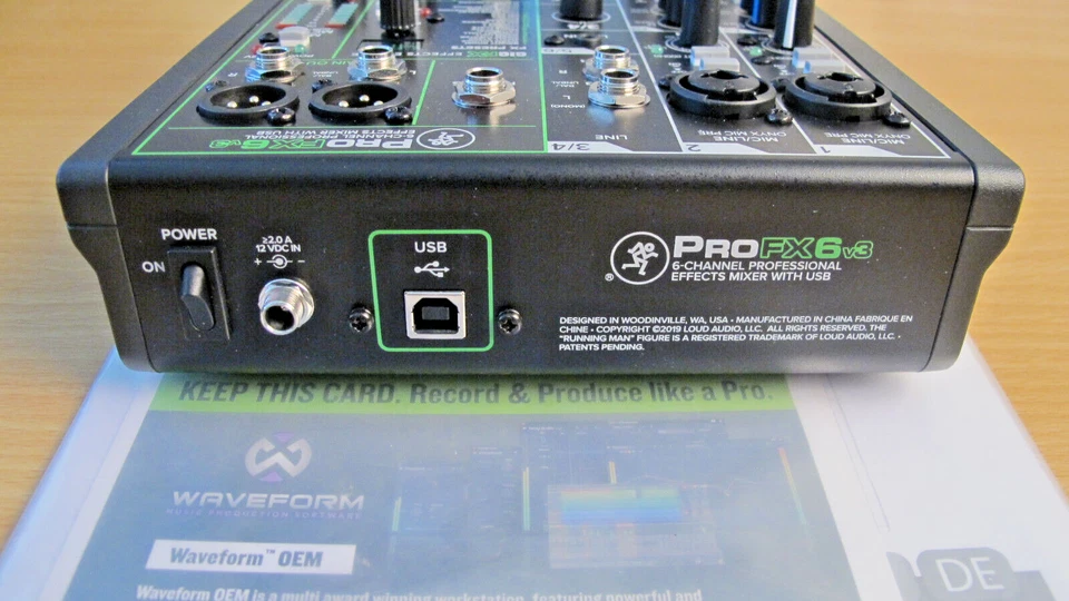 Mackie PROFX6V3 6 Channel Professional Effects Compact Mixer USB Open Box - Image 3 of 4