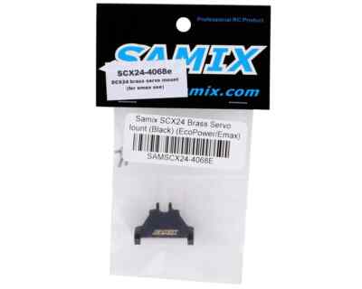 Samix SCX24-4068E SCX24 Brass Servo Mount (Black) (EcoPower/Emax) (7g)