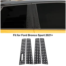  Aluminum Alloy Window Pillar Post Panel Decor Trim Cover For Bronco Sport 2021+
