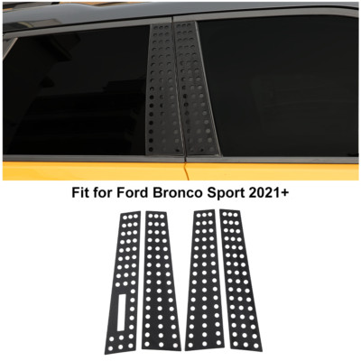  Aluminum Alloy Window Pillar Post Panel Decor Trim Cover For Bronco Sport 2021+