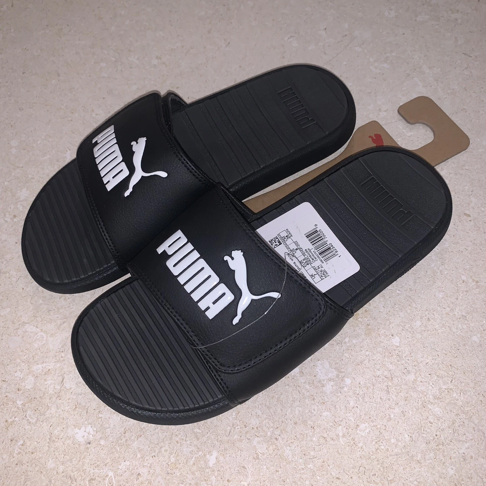 Nuovo sandalo PUMA Cool Cat Slide nero bianco uomo 8