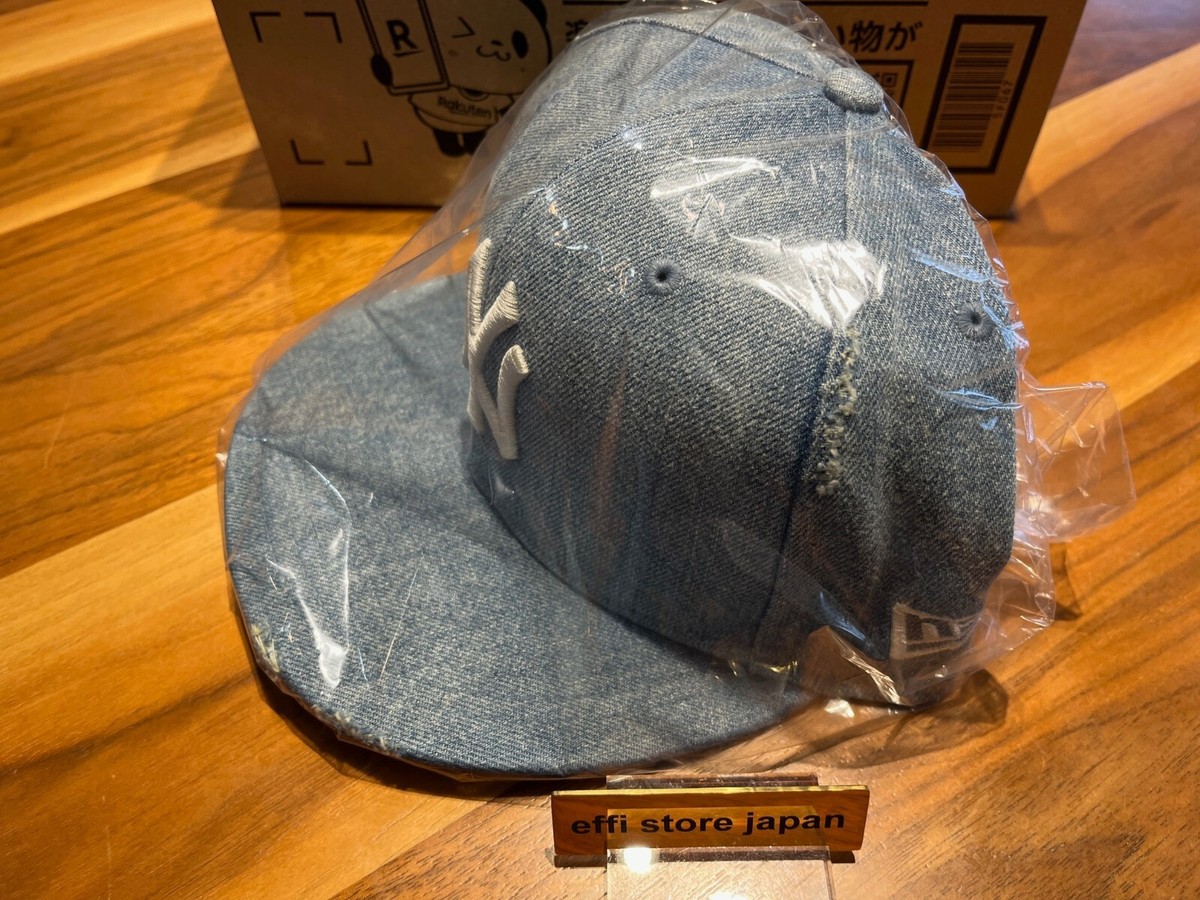 NEW ERA 59FIFTY Damaged Cap New York Yankees Washed Denim Blue