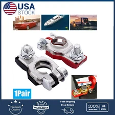 US Car Battery Terminal Clamp Connectors Positive Negative Release Disconnect×2