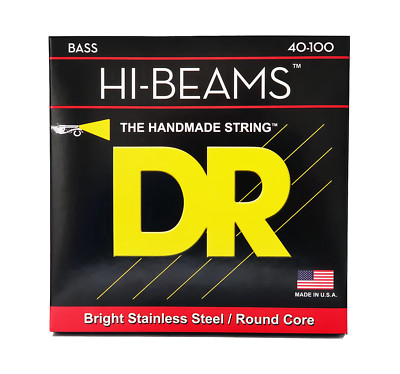 DR Strings Hi-Beam Stainless Steel Bass Strings Light 40-100