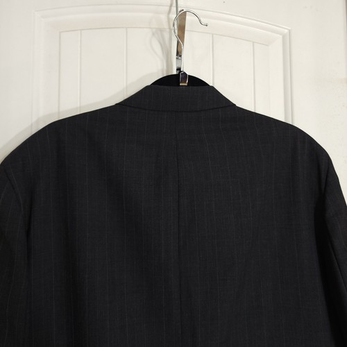 Gianni Versace Mens Blazer Vtg 90s Gray Pinstripe Virgin Wool Suit Jacket NWT 51 - Picture 12 of 14