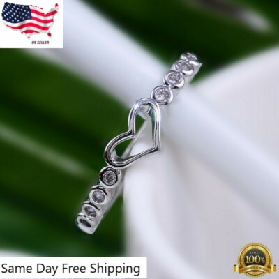 Anello Zirconio Cubico Brillante Tuscany Silver Tuscany Silver Anello In Argento Sterling Rhodium Placcato Con Anello Elegante Ogni Occasione Stackable