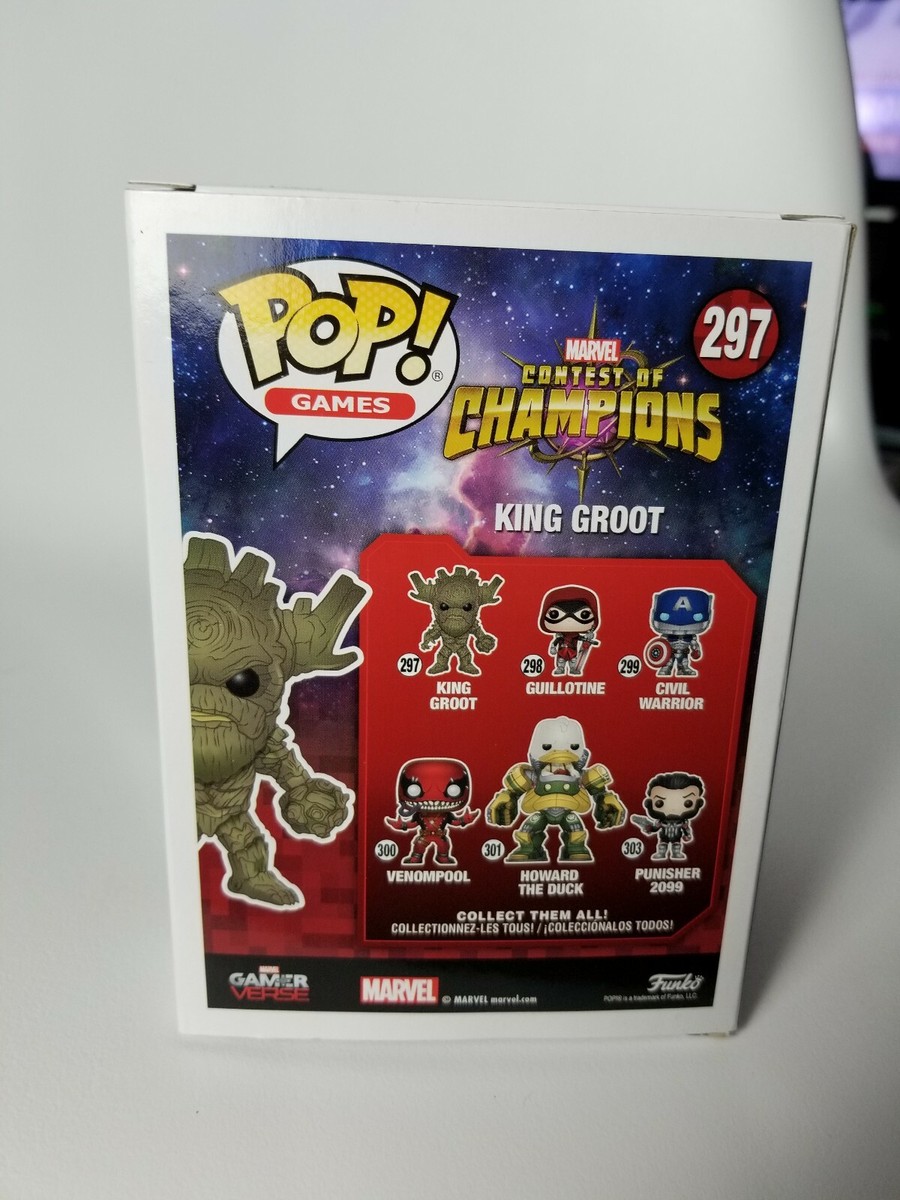 Funko Pop Marvel Contest Of Champions King Groot Glow In The