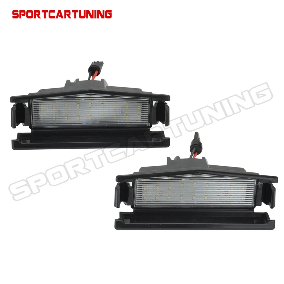 White Full LED License Plate Lights Lamp Error Free For 2016-up Mazda MX-5 Miata - Image 3 of 4