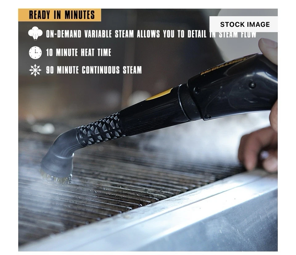 Limpiador de vapor McCulloch Canister Mc1375 90 minutos de duración, 20 accesorios Foto 4 de 4