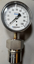 Ashcroft Pressure Gauge With Hastelloy C Diaphragm Seal 351009AW02LXLL100