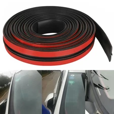 10FT Car Windshield Roof Seal Rubber Strip Noise Stickers Insulation Accessories