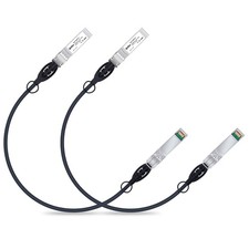 ipolex 10G SFP Twinax Cable, Direct Attach Copper DAC Passive 0.5m, Black