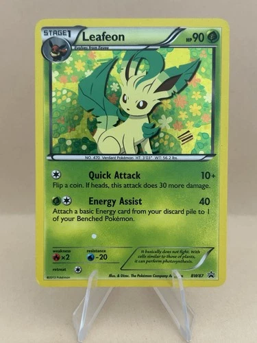 Leafeon Promo Card BW87 Black & White 2013 Pokemon - White Dot Error