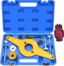 8pcs Vibration Damper Holding Tool Crankshaft Pulley Removal Shock Absorber,... 