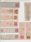 Stamp 1890's Victoria Australia group of 9 lettercard, postcard pieces postmarks