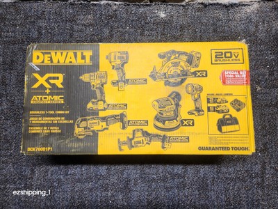 New DeWALT 20V XR ATOMIC Lithium-Ion Cordless 7-Tool Combo Kit DCK700D1P1 Sealed