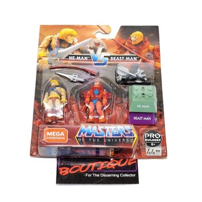 Mega Construx He-Man vs Beast Man MOTU BLOKS MASTERS OF THE UNIVERSE COMPLETE