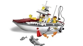Lego City Fishing Boat Set 60147 Plastic Block Educational Study Toy