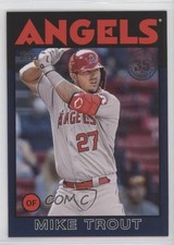 2021 Update 1986 Topps Baseball 35th Anniversary Blue Mike Trout #86B-1 0nr3
