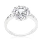 Bella Birthstone Engagement Ring in Clear Size 5 — photo 3