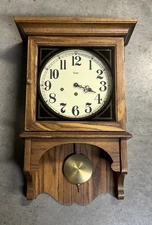 VTG TREND Clock by Sligh Oak Movement Series No. 107 - Franz Hermle - INCOMPLETE