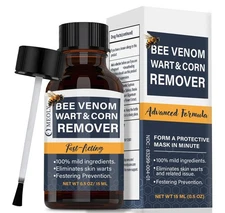 MEOLY Bee Venom Skin Wart Remover Fast-Acting 20% salicylic Acid Skin Wart Re...
