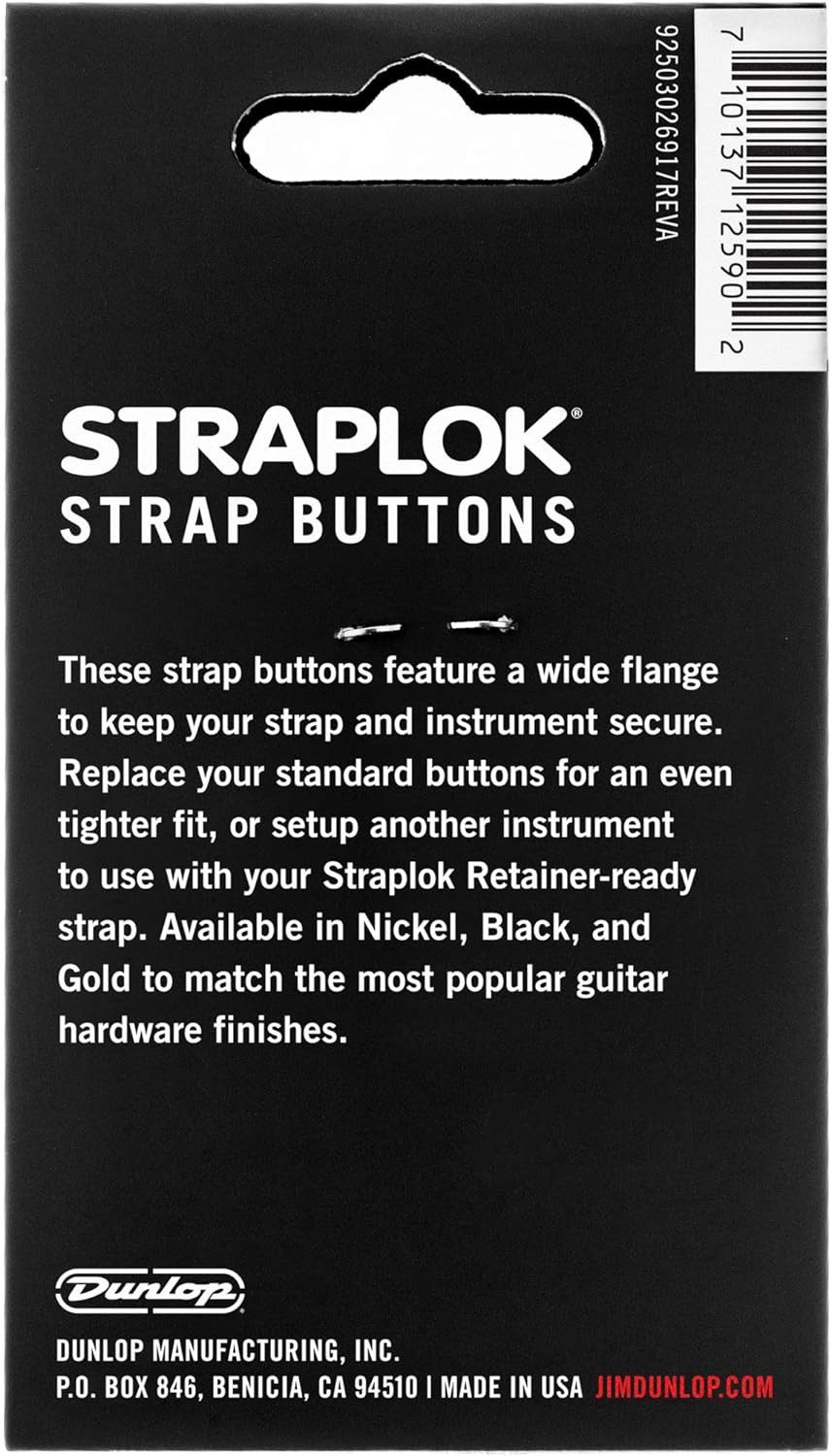 Straplok Dual Design Strap Button Set-Nickel-2/Set (2PSLS031N)