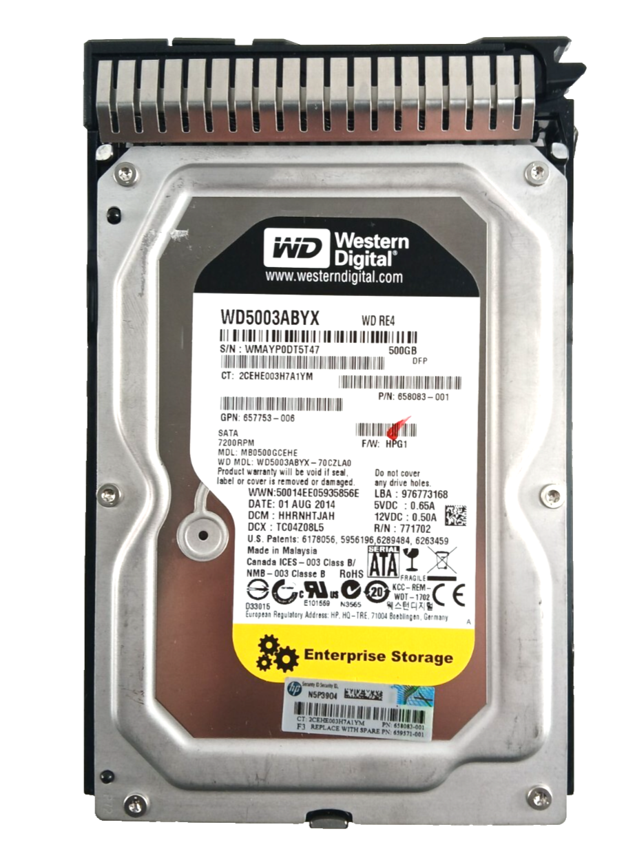 500GB SATA 3.5"" 7200RPM 6Gb/s HDD - 658083-001