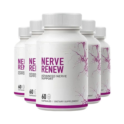 5-Pack Nerve Renew Capsules   Advanced Nerve Support Daily Capsules- 300 Caps