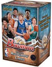 2025-26 TOPPS BOWMAN NBA BASKETBALL BLASTER VALUE BOX IN HAND MULTIPLE AVAL 