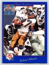 1991 JOGO CFL Robert Mimbs Winnipeg Blue Bombers #164