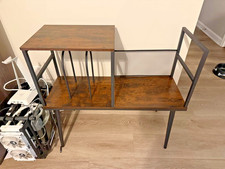 Record Player Stand with Vinyl Record Holds 200 Albums 31.5"D x 11.8"W x 28.35"H