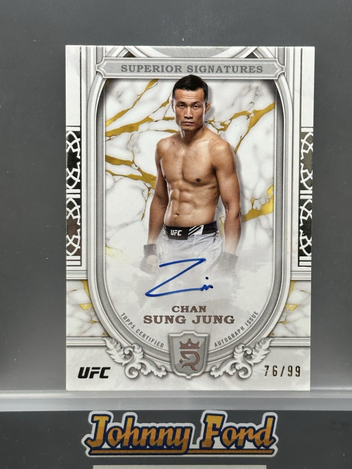 Chan Sung Jung 2024 Topps Royalty UFC Superior Signatures Auto 76/99 #SS-CSJ