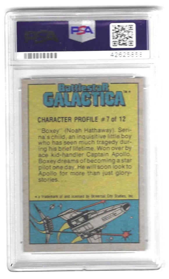 1978 Topps Battlestar Galactica #39 Speeding Graded Card PSA 9 pop 23 & 3 higher - Image 3 of 3