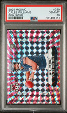 🔥🔥🔥PSA 10🔥🔥🔥2024 Mosaic CALEB WILLIAMS Pink Swirl Rookie /13 Chicago Bears
