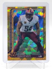 BOBBY WAGNER 2025 TOPPS CHROME SAPPHIRE GOLD /50 #299 COMMANDERS Q4060 B