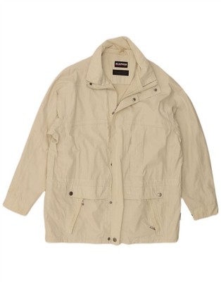 Klepper Mens Utility Jacket UK 40 Large Beige Cotton EA00