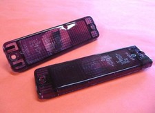 VW Golf 1 Blinkerglas SCHWARZ 2-STÜCK mit PRÜFZEICHEN für Stoßstange  020-4468-2