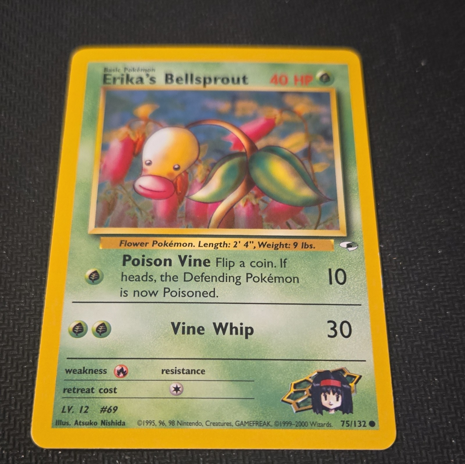 Pokémon TCG Erika's Bellsprout 75/132 Gym Heroes Common Unlimited