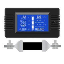 DC Multifunction Battery Monitor Meter,0-200V,0-300A Widely Applied to 12V/24V/