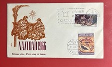 SPAIN CHRISTMAS 1966 SC#1391 FDC PLUS VATICAN CITY SC#458 CANCELLED FD