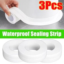 3PCS Caulk Tape Waterproof Self Adhesive for Bathroom Caulking Tape Shower Caulk