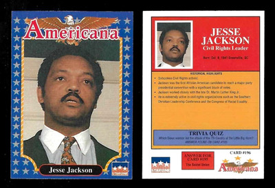 JESSE JACKSON Civil Rights Leader 1992  Starline Americana Historical Figure