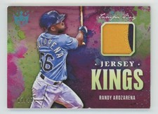 Randy Arozarena 2021 Panini Diamond Kings Holo Platinum Blue /25 Jersey #JK-RA