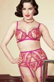 Dita Von Teese Femmoiselle Sheer Suspender Belt Luxury Lingerie