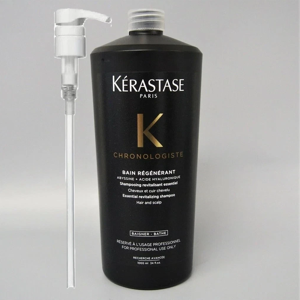 WITH PUMP Kerastase Chronologiste Bain Regenerant Shampoo 33.8oz